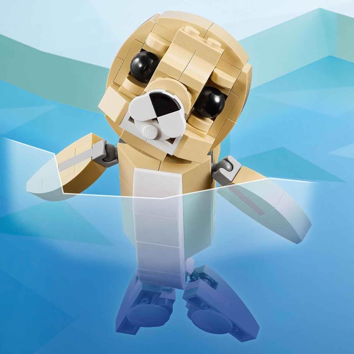 LEGO Creator 3in1 Cute Bunny Toy - Transforms into a Llama Figure or Seal - Animals Building Set for Kids, 8+ Year Old Girls & Boys - Creative Birthday Gift Idea - 31162