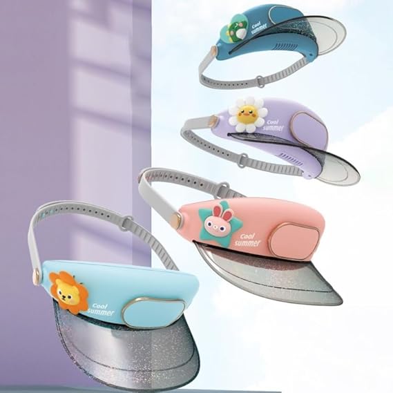 Bladeless Fan Hat – Cool, Cute & USB Powered - Sun Lion