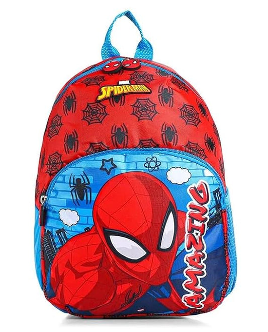 STRIDERS Spider-Man 13-Inch Backpack for Kids with Adjustable Straps, Spacious Compartments (2 yr to 4 yr) Kids