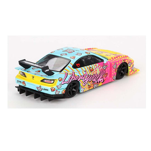 Mini GT Die Cast Collectrors Model Cars: (Niss'an Silvia (S15) LB-Super Silhouette LBWK Kuma)