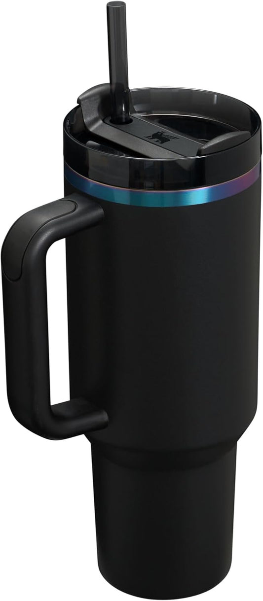 STANLEY The Black Chroma Quencher H2.0 FlowState™ Tumbler | 1.18L with Straw for Water (40 oz)