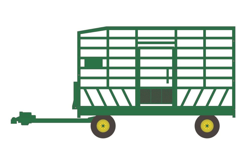 Greenlight Down on the Farm – Bale Throw Wagon 1:64 Scale Die-Cast Accessory