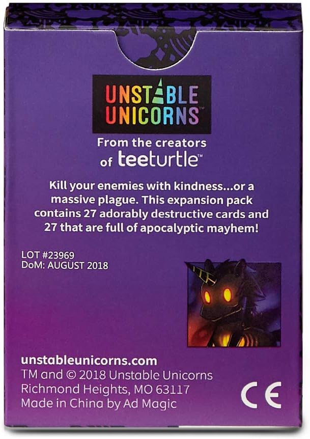 Unstable Unicorns Rainbow Apocalypse Expansion Board Game