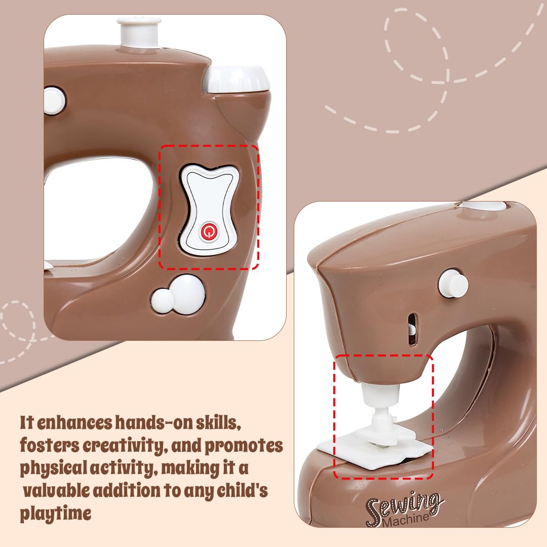 Pablo Honey Sewing Machin Household Play Set (Brown)