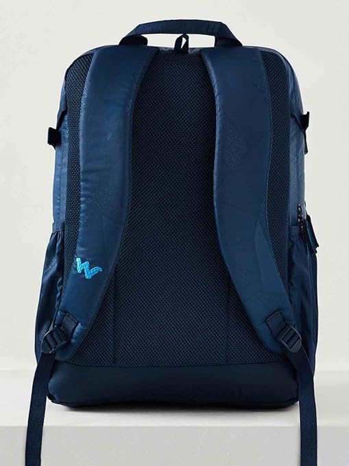 Wildcraft Evo 45L Laptop & School Backpack (12962) – Mosaic Navy | Spacious, Durable & Travel-Ready with Rain Cover