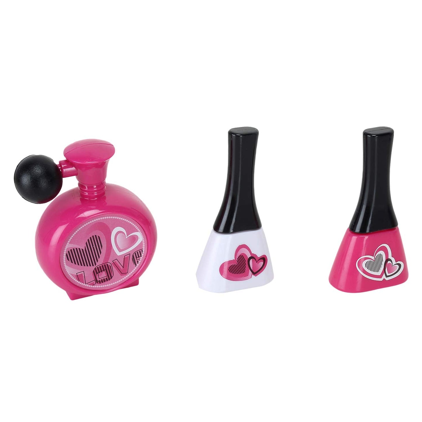 Beauty Pretend Play Magic Makeup Nail Paints/Hairbrush/Hair Comb/Vanity Bag Set for Girls