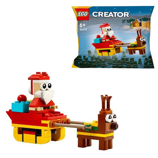 LEGO 30670 Creator Santa’s Sleigh Rider – Holiday Mini Build Polybag Set
