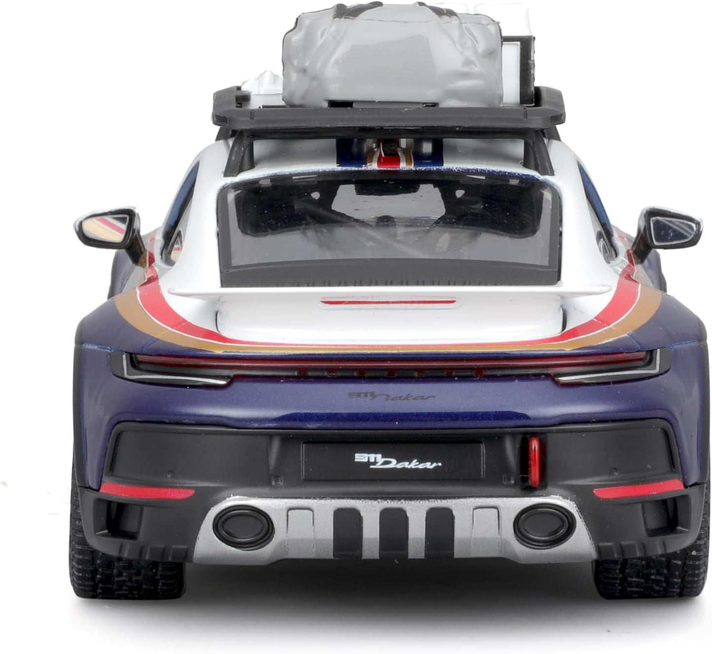 Bburago - 1/24 Scale Model Compatible with Porsche 911 992N # 953 Dakar Rally Racing Car Model 2023 (Blue)