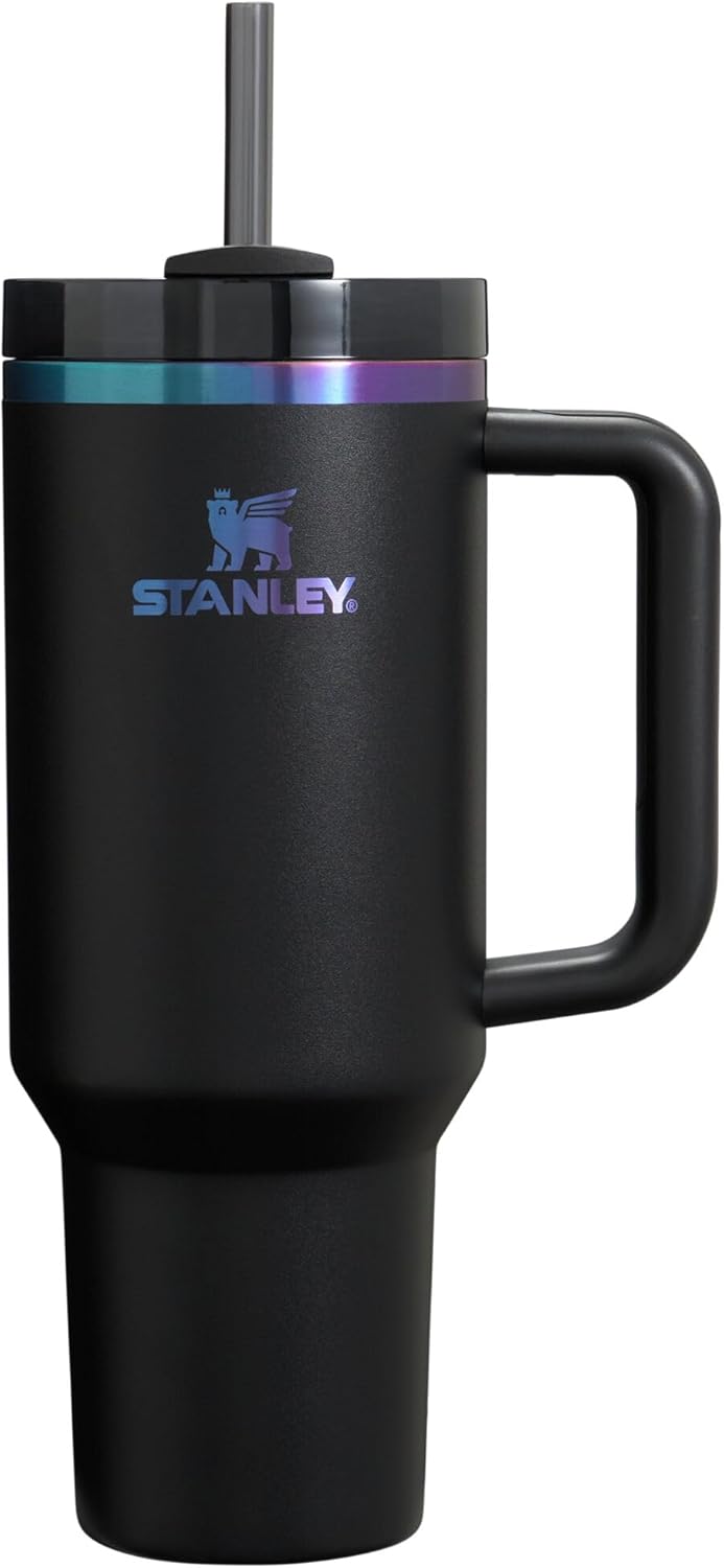 STANLEY The Black Chroma Quencher H2.0 FlowState™ Tumbler | 1.18L with Straw for Water (40 oz)