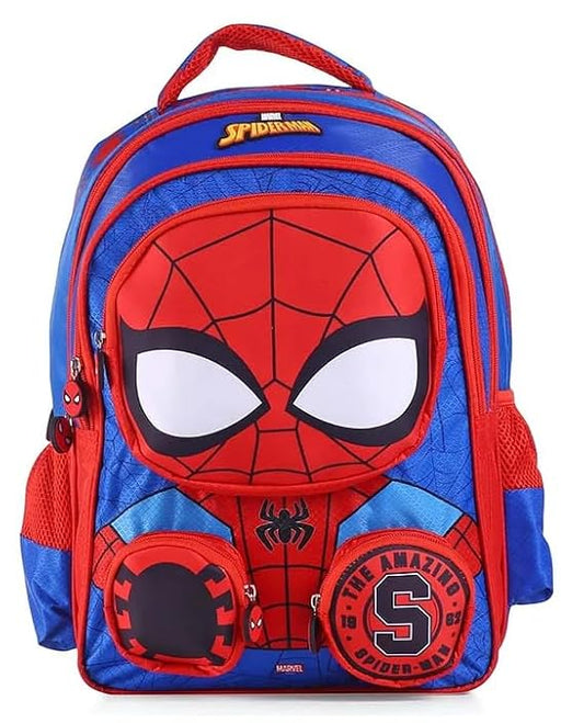 STRIDERS Spider-Man 14-Inch Premium Kids School Bag Lightweight, Trendy Backpack for 3 to 5 Year