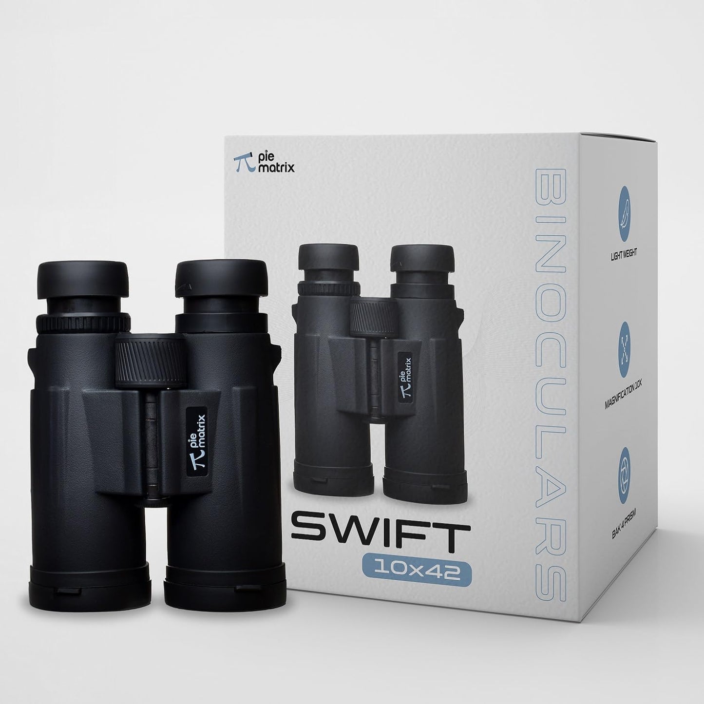 Pie Matrix Swift S10 10X42 Real Binoculars Field View 119 m/1000 m