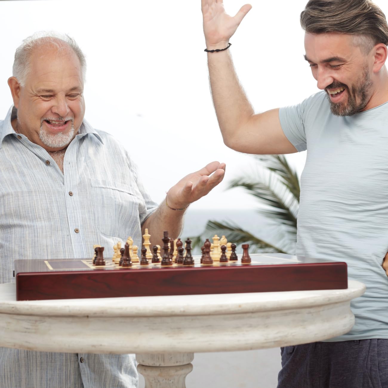 Miko Chess Grand: The World's Smartest AI-Powered Electronic Chess Board | Fully Automated Magnetic Wooden Set with Self-Moving Pieces for All Skill Levels