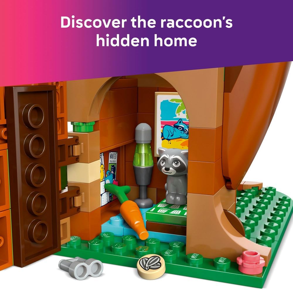 LEGO Friends Friendship Tree House Hangout, Toy Building Kit for Kids, Pretend Play for Girls and Boys Aged 8 Years Old and Over, Nature Playset, 4 Minidoll Characters and 2 Animal Figures 42652