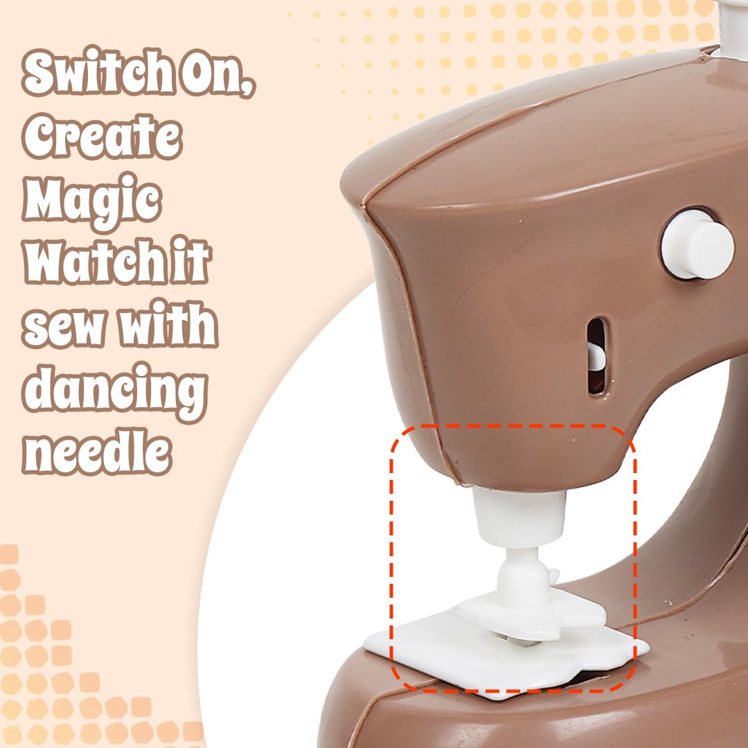 Pablo Honey Sewing Machin Household Play Set (Brown)