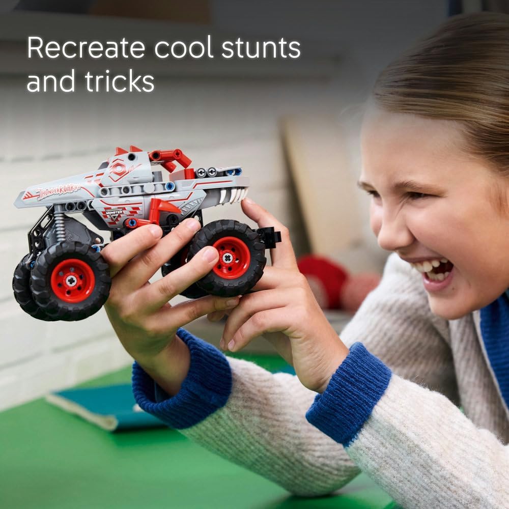 LEGO Technic Monster Jam ThunderROARus Pull-Back Truck Toy - Vehicle Building Set for 7+ Year Old Boys & Girls Who Love Creative Play - Gift Idea 42200