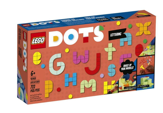 (Damage Box) LEGO DOTS Lots of DOTS – Lettering 41950 DIY Craft Decoration Kit (722 Pieces)
