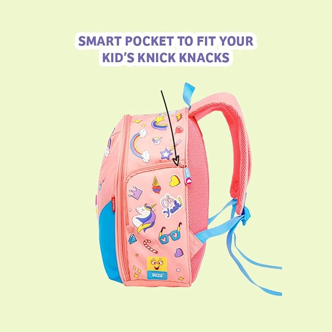 Rabitat Smash Unisex School Bag | Kids Backpack for Girls, Boys - 4 to 8 Years Age