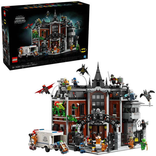 LEGO 76300 Arkham Asylum – Batman 2953-Piece Collector's Set (18+)