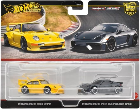 Hot Wheels Premium Car Culture Porsche 993 GT2 & Porsche 718 Cayman GT4
