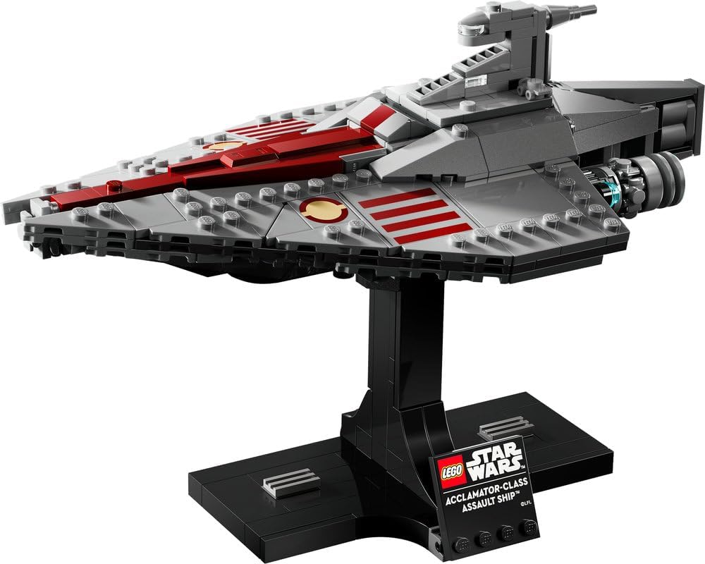 LEGO Star Wars Acclamator-Class Assault Ship, Buildable Starship Model 75404 Building Blocks for 18+ Gift