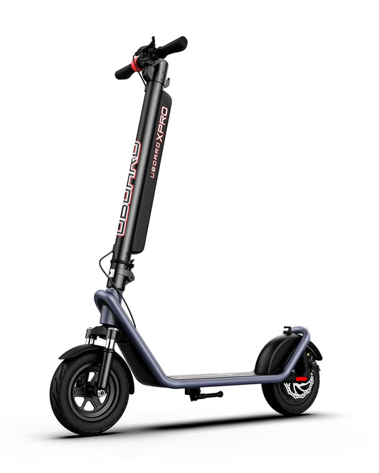UBOARD X Pro Electric Scooter – 25Km Range, Fast Charging, Foldable E-Ride with LED Display & Dual Brakes (Black)