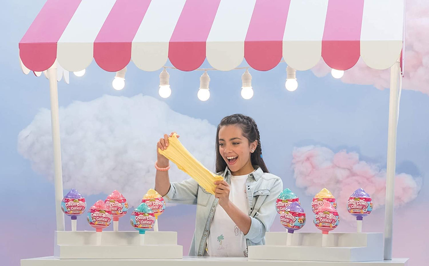 ZURU Oosh Bubble Gum Scented Fluffy, Soft and Stretchy Slime, Non-Stick Cotton Candy Slime for Kids - Assorted