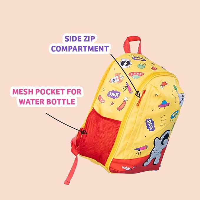 Rabitat School Bags Smash Unisex School Bag | Kids Backpack for Girls, Boys - 4 to 8 Years Age