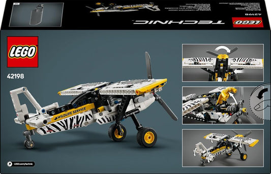 LEGO Technic Bush Plane Toy - Model Airplane Set for 8+ Year Old Boys & Girls - Spinning Propeller and Piston Engine for Imaginative Role Play - Kids' Birthday Gift Idea 42198