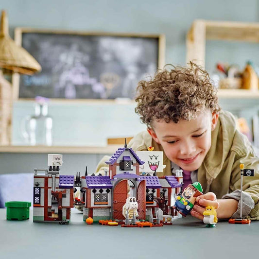 LEGO Super Mario Haunted King Boo's Villa – Ghostly Adventure House with Baby Yoshi &amp; Spooky Characters! 71436