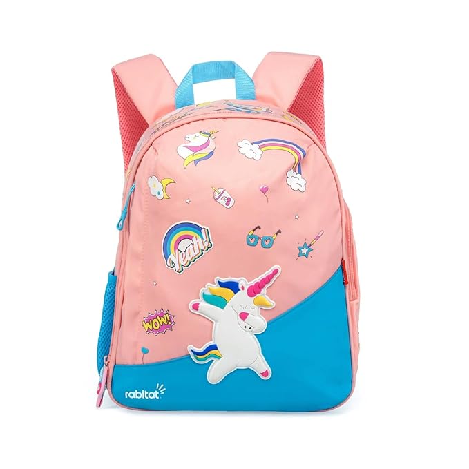 Rabitat Smash Unisex School Bag | Kids Backpack for Girls, Boys - 4 to 8 Years Age