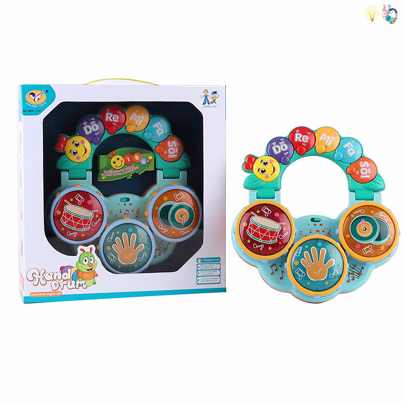 Hand Drum – Electronic organ set Beats Musical Drum with Lights Educational Toy