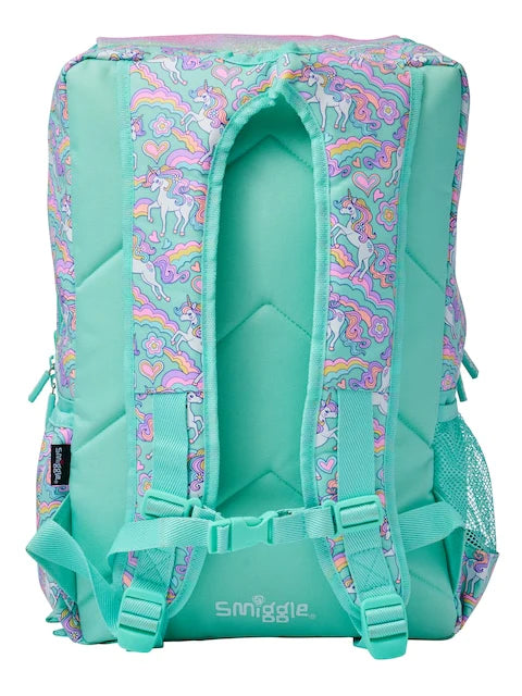 Smiggle School Bag : Sparkle Unicorn Colorful & Stylish 18 Inch Backpack for Kids