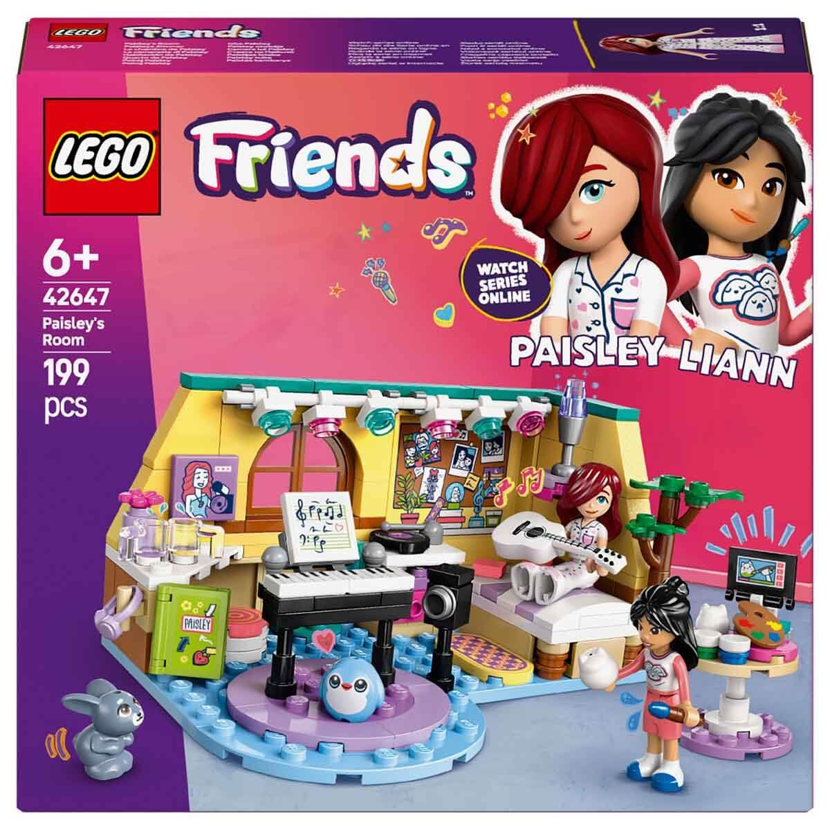 LEGO Friends Paisley’s Room Pretend Play Bedroom Playset 42647 Building Blocks Toys for 6+ Gift for Boys and Girls