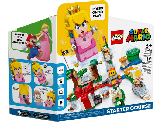 LEGO 71403 Adventures with Peach Starter Course Building Set (354 Pieces)