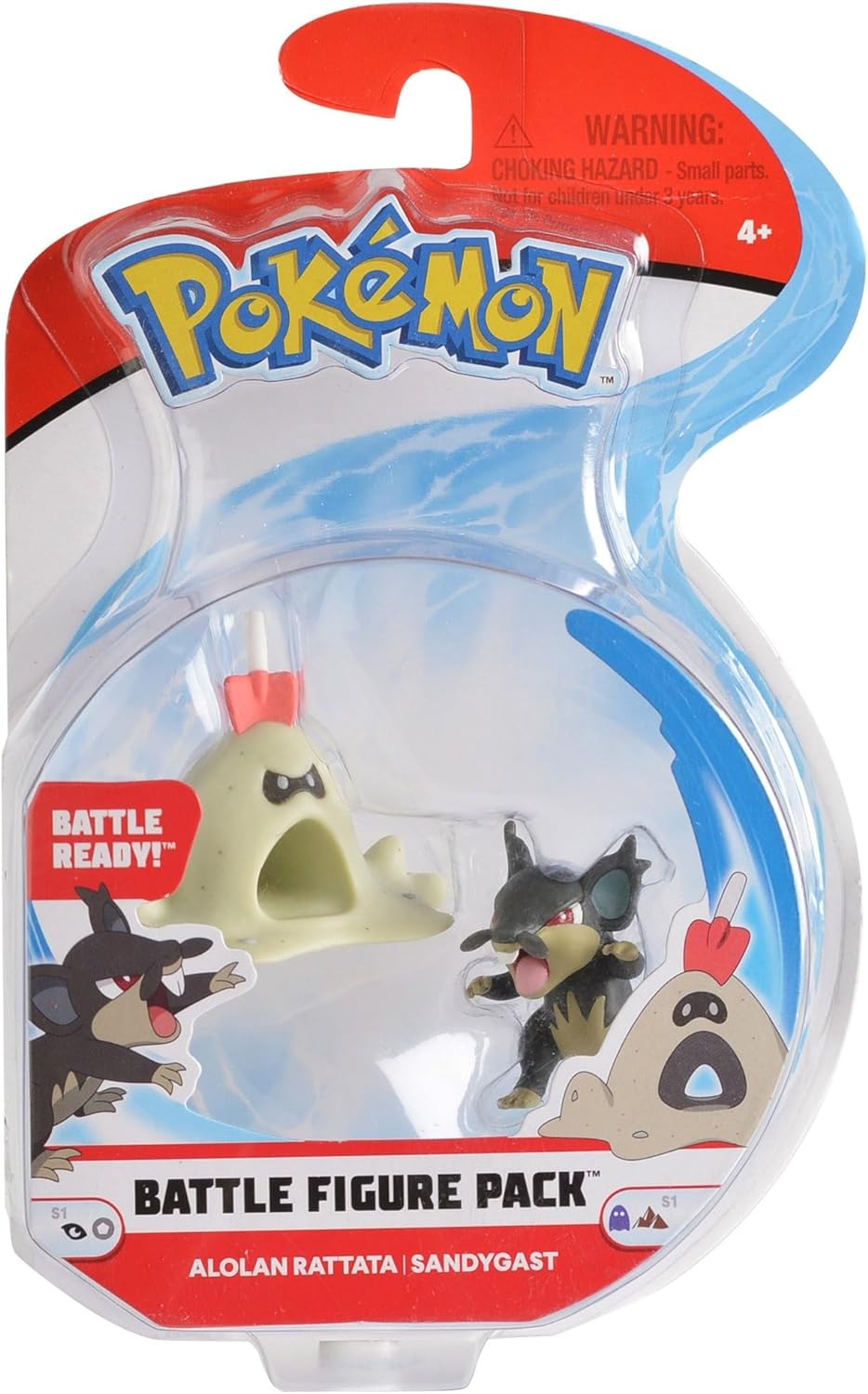 Pokemon - Battle Figure Pack - Alolan Rattata + Sandygast