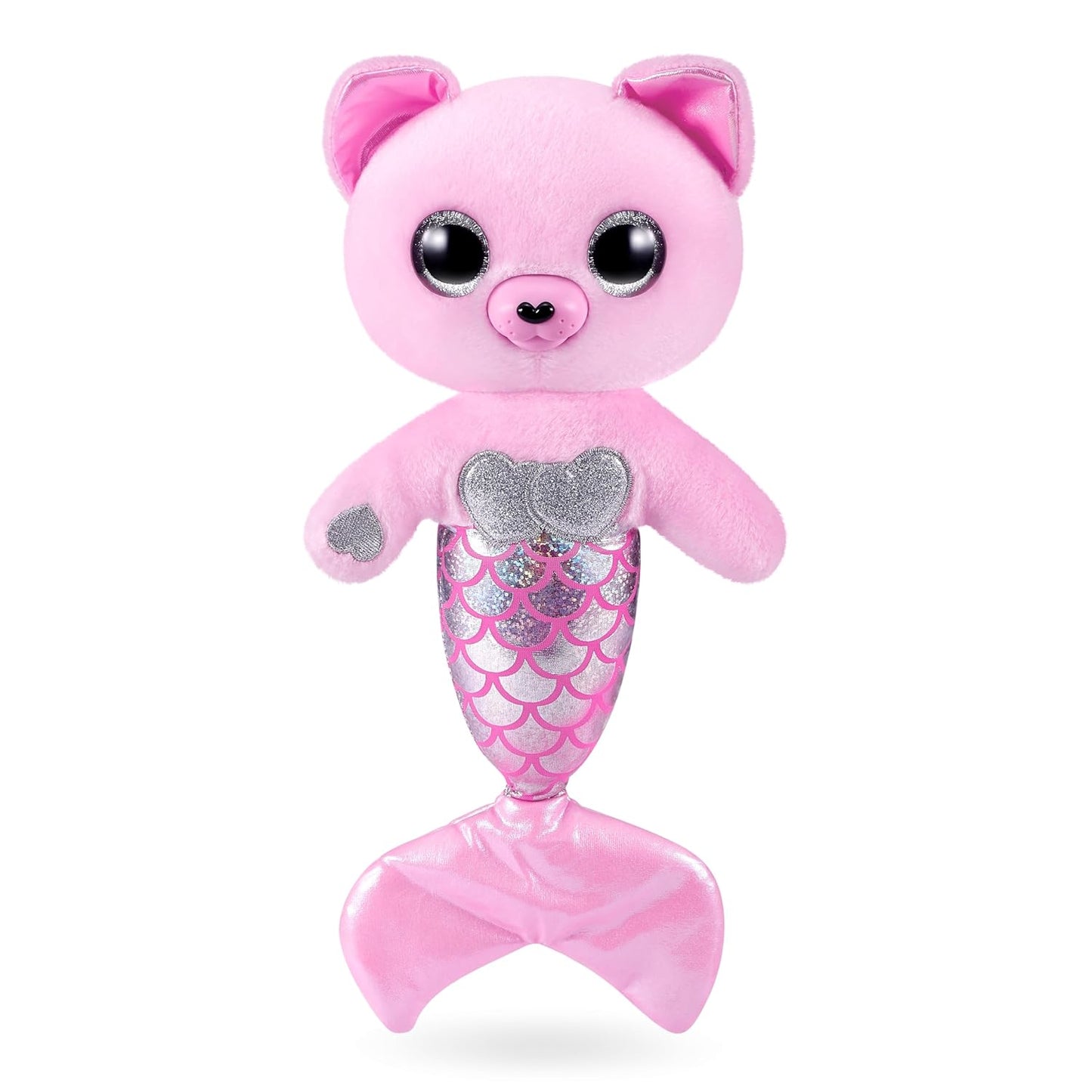 Pets Alive Furmaids by ZURU Mermaid Plush Interactive Light and Sound Girls Toy (Pink Rabbit)