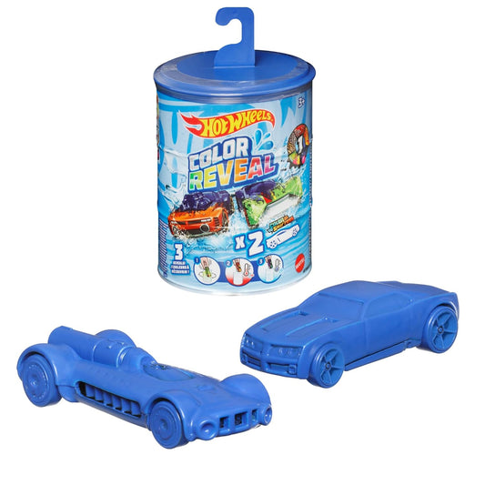 Hot Wheels Color Reveal 2 Pack of 1:64 Scale Vehicles with Surprise Reveal & Repeat Color-Change; Transform Deco with Hot & Ice Cold Water, Surprise...
