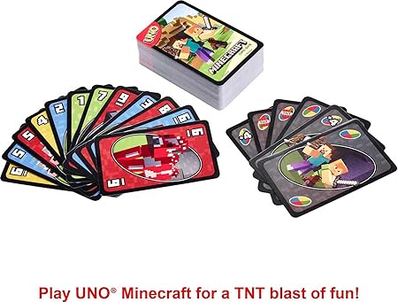 UNO Minecraft Card Game for Kids and Adults