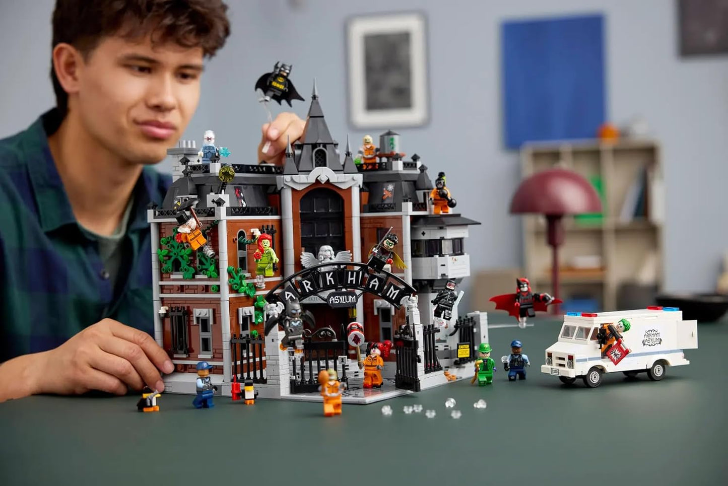 LEGO 76300 Arkham Asylum – Batman 2953-Piece Collector's Set (18+)