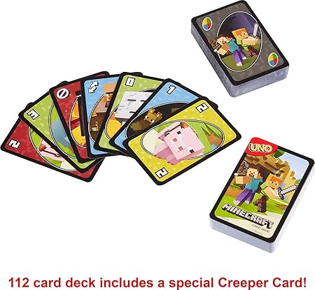 UNO Minecraft Card Game for Kids and Adults