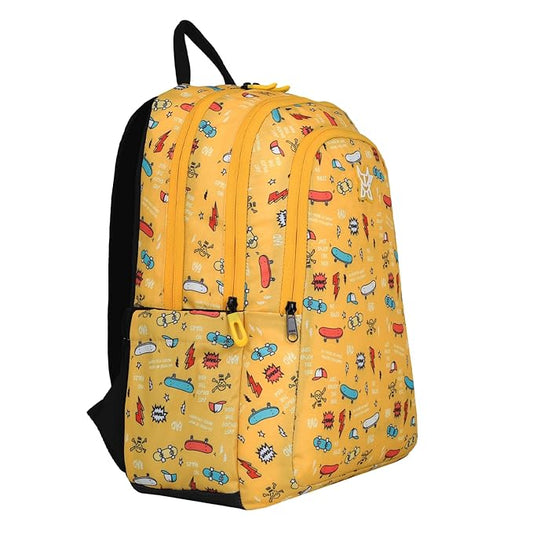 Arctic Fox Bitsy Skate Yellow 21 Liters School Backpack for Boys and Girls