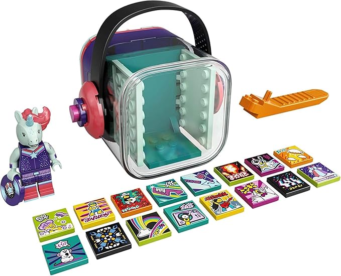 (Box Damage) Lego VIDIYO Unicorn DJ Beatbox 43106 Building Kit with Minifigure; Creative Kids Will Love Producing Music Videos Full of Songs, Dance Moves and Special Effects, New 2021 (84 Pieces)