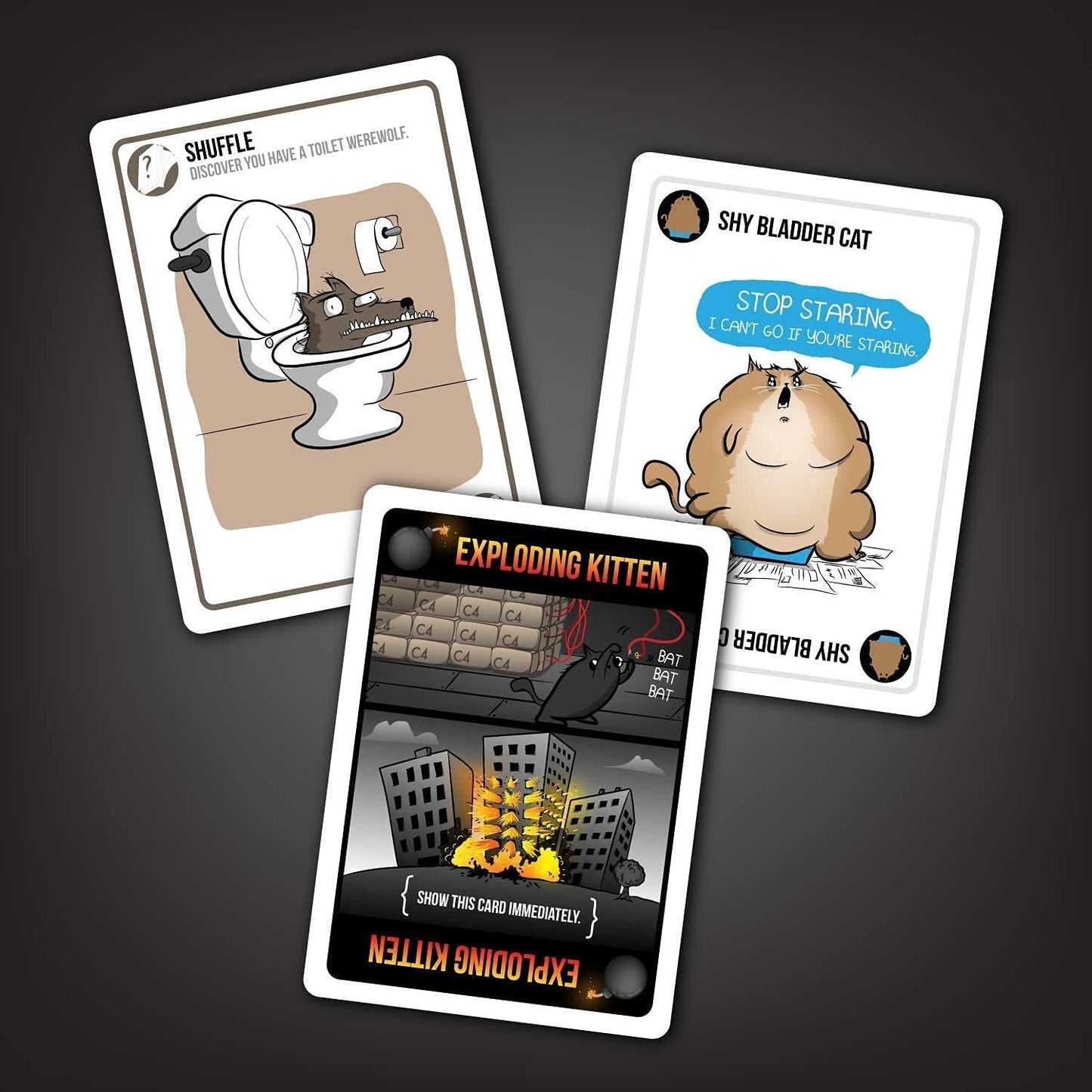 Exploding Kittens Black Card Board Game