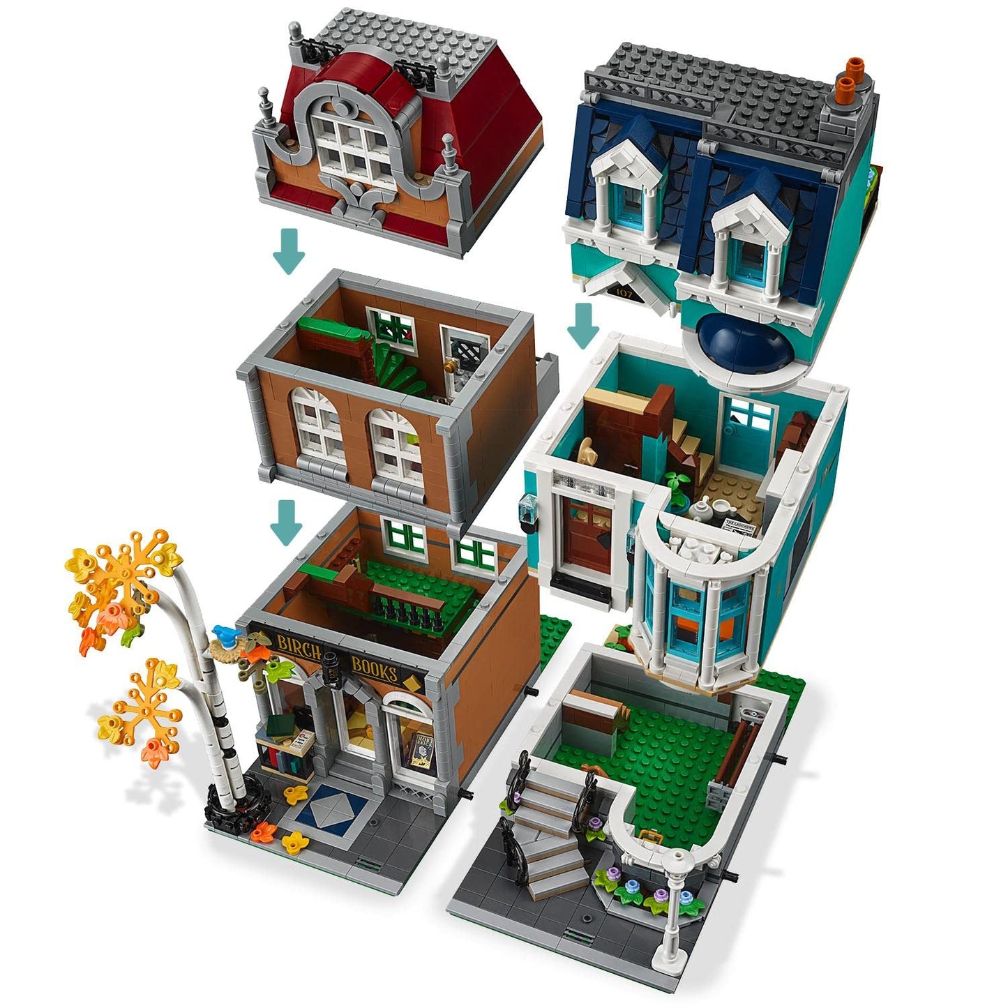 LEGO Creator Expert Bookshop 10270 Building Kit (2504 Pieces),Multicolor