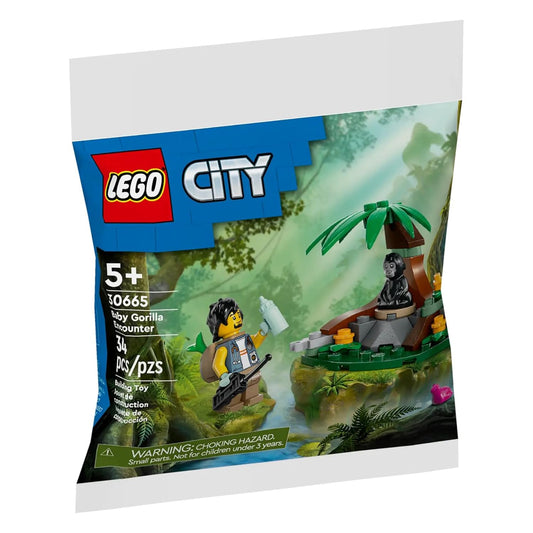 LEGO 30665 City Baby Gorilla Encounter – Wildlife Mini Build Polybag Set
