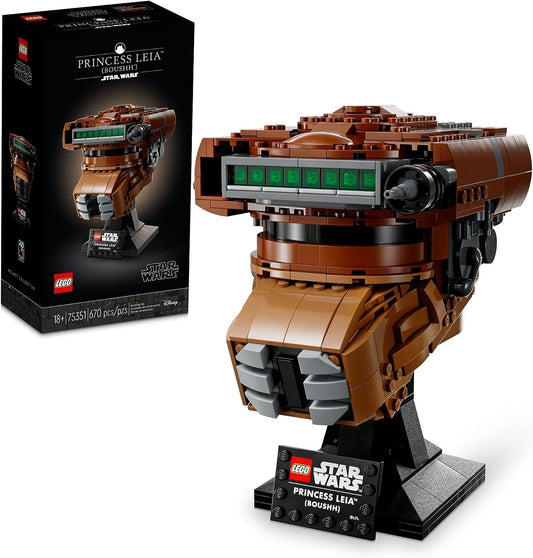 LEGO 75351 Star Wars Princess Leia (Boushh) Helmet Set for Adults (670 Pieces)