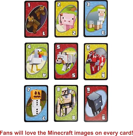 UNO Minecraft Card Game for Kids and Adults