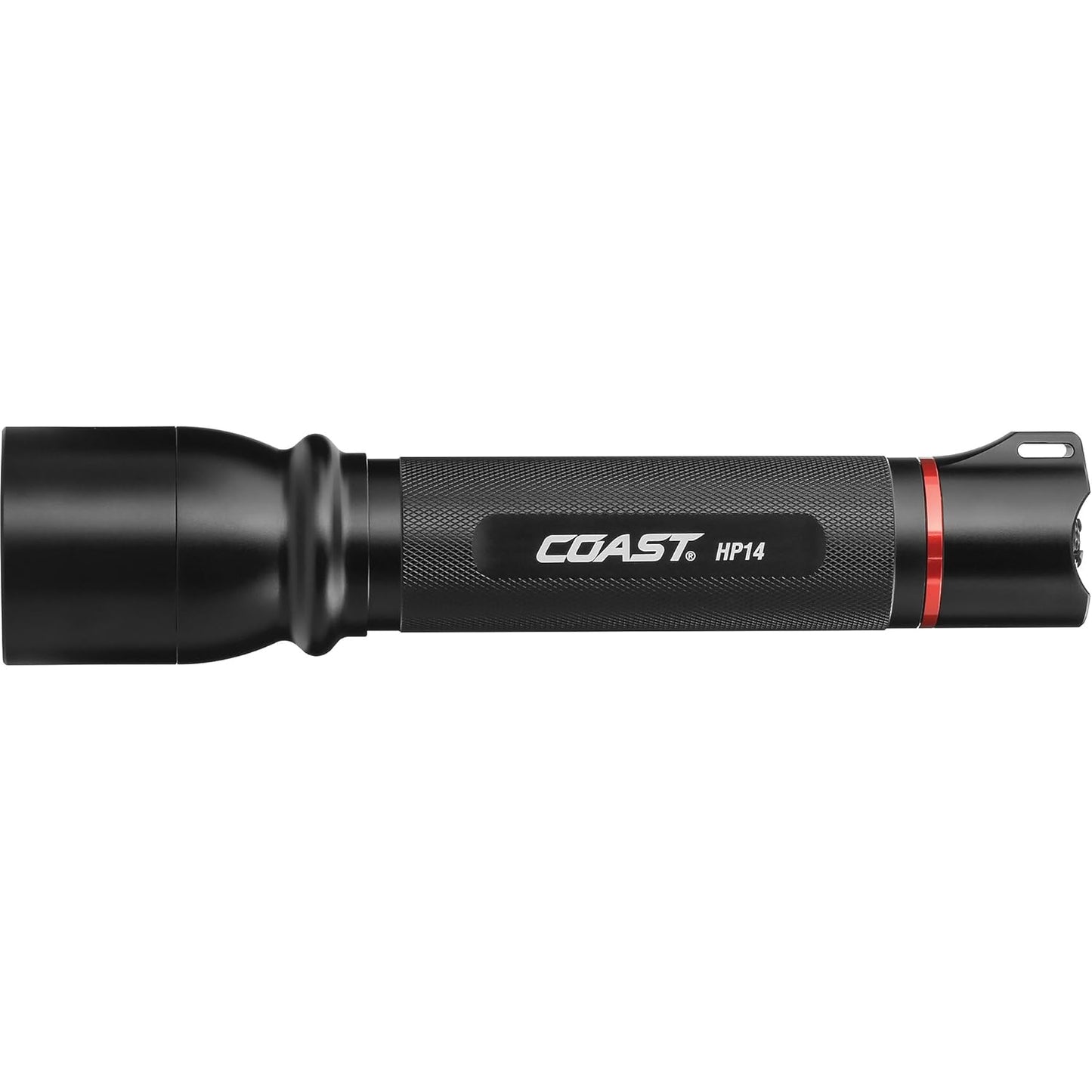COAST HP14 the focusable LED flashlight with Slide Focus and 4 batteries included