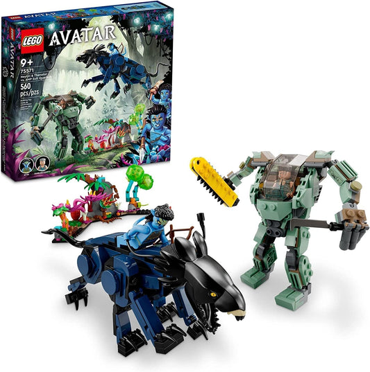 LEGO 75571 Avatar Neytiri & Thanator vs. AMP Suit Quaritch buildable action toy set
