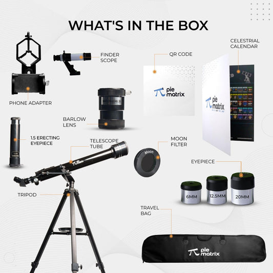 Phoenix 60700 Telescope – 175x Zoom for Stunning Moon & Planet Views